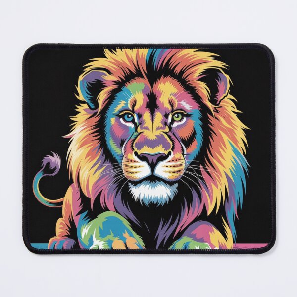 Item preview, Neon Lion of the Digital Age designed and sold by bsbd-action.