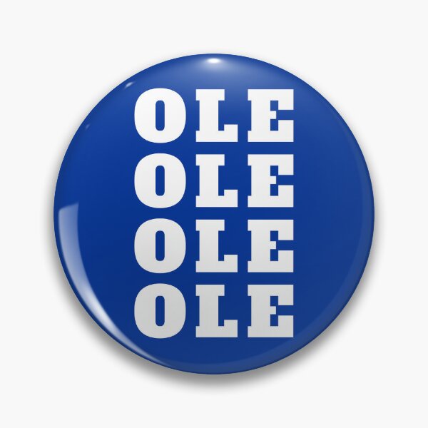 Item preview, OLE OLE OLE OLE (White On Blue) designed and sold by IKDG.