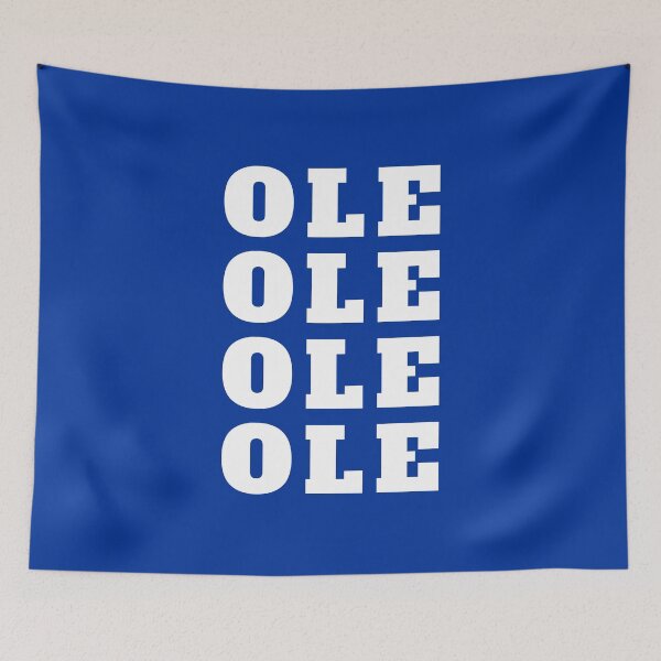Item preview, OLE OLE OLE OLE (White On Blue) designed and sold by IKDG.