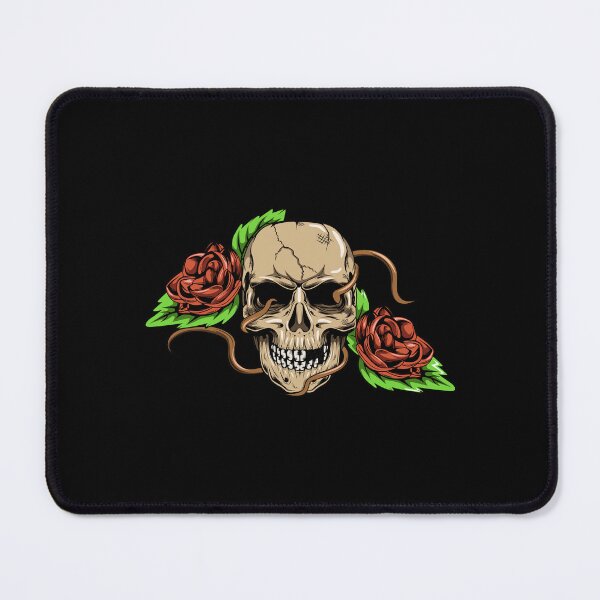 Item preview, Demon skull with roses on Halloween designed and sold by Joncasmiart.