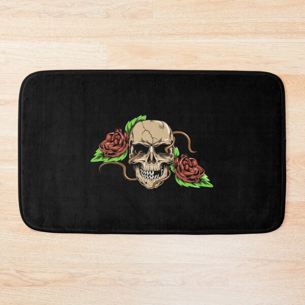 Item preview, Demon skull with roses on Halloween designed and sold by Joncasmiart.