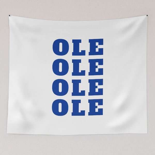 Item preview, OLE OLE OLE OLE (Blue On White) designed and sold by IKDG.