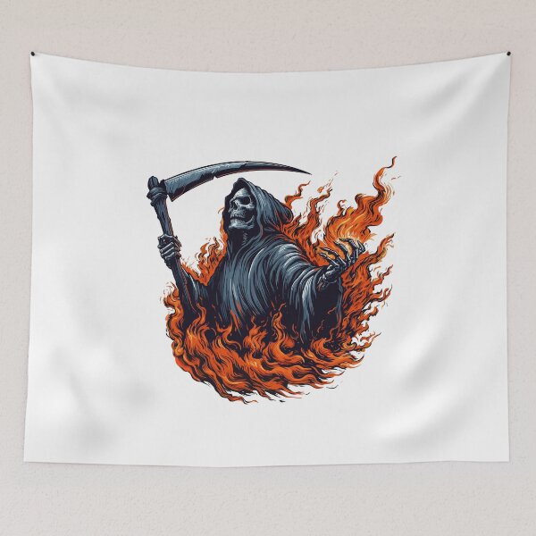 Item preview, Reaper on Fire designed and sold by Gkinoki.