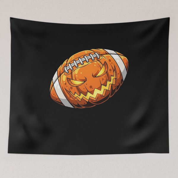 Item preview, Funny Halloween Jack O Lantern Football Player Coach Pitcher designed and sold by facegm.