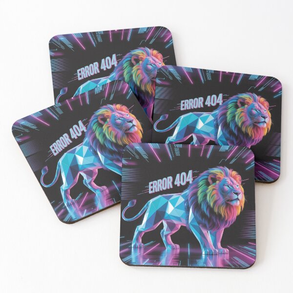 Item preview, Glitch Lion 404 – The Guardian of Error designed and sold by bsbd-action.
