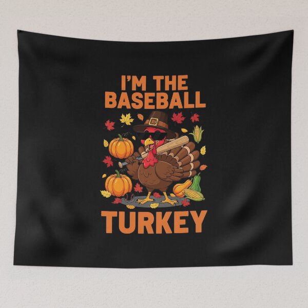 Item preview, Funny I_m The Baseball Turkey Autumn Fall Vibes Thanksgiving designed and sold by facegm.