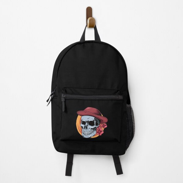 Item preview, Skull with hat and flowers on Halloween designed and sold by Joncasmiart.