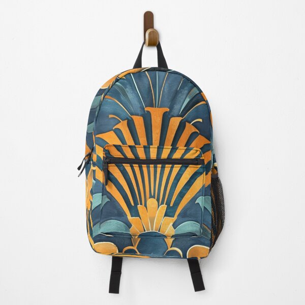 Item preview, Vintage Art Deco Blue And Golden Hues Pattern designed and sold by DEC02.