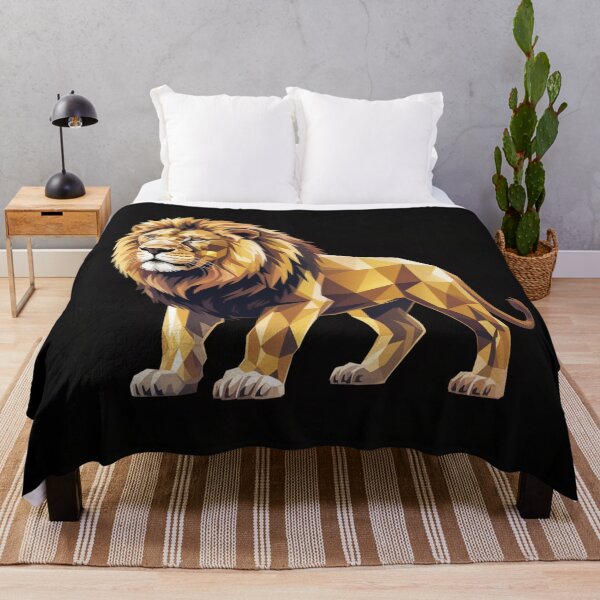 Item preview, Golden Lion – Geometric Majesty designed and sold by bsbd-action.