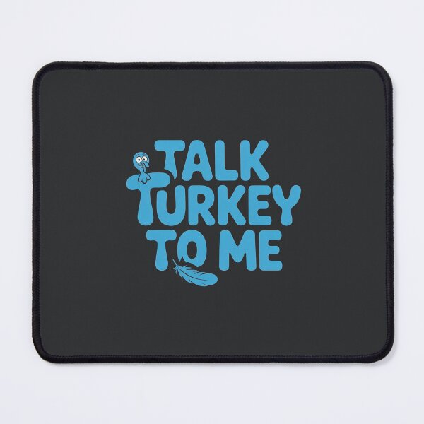 Item preview, Talk Turkey to Me – Fun Blue Thanksgiving Design designed and sold by HolisticFurArt.