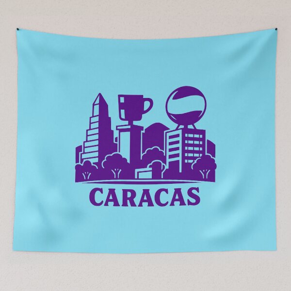 Item preview, Caracas Venezuela Skyline Silhouette | Modern City Art Design designed and sold by Travellerz.