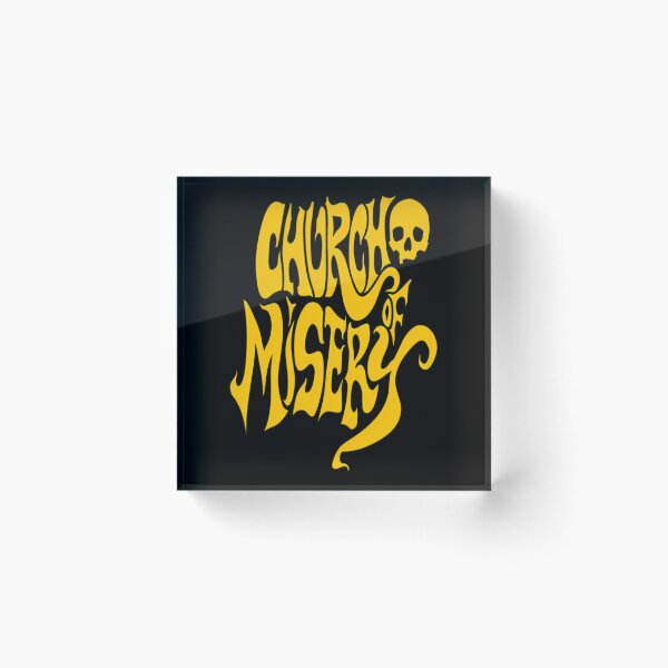 Item preview, Ch.ur.ch of Mi.ser.y Retro Artwork With Vibrant Energy designed and sold by ReRosenbaum.