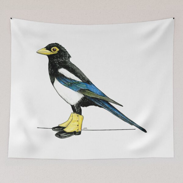 Item preview, California Magpie in Spats designed and sold by JimsBirds.