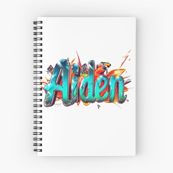 Item preview, Aiden Graffiti Name Art – Colorful Urban Style Design designed and sold by AlexLineArt.