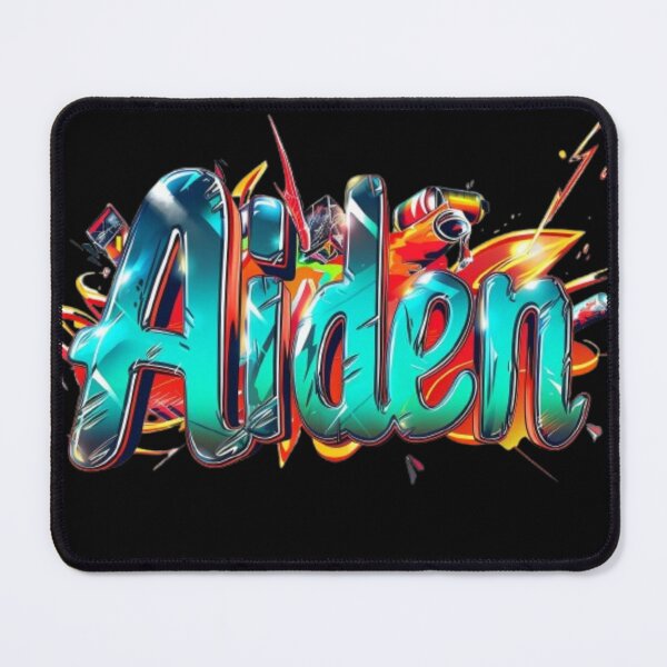 Item preview, Aiden Graffiti Name Art – Colorful Urban Style Design designed and sold by AlexLineArt.