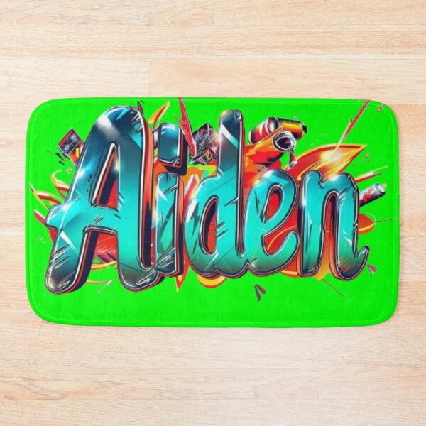 Item preview, Aiden Graffiti Name Art – Colorful Urban Style Design designed and sold by AlexLineArt.