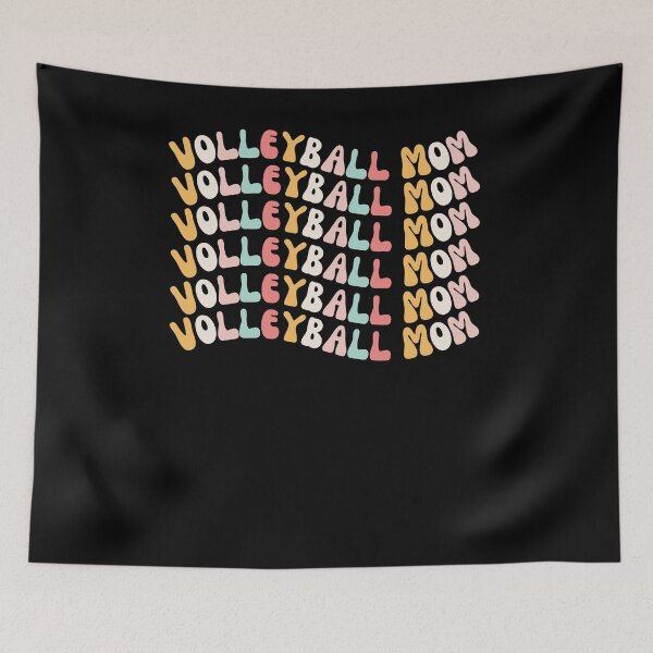 Item preview, Volleyball mom groovy cute mother's day vball player designed and sold by snowry.