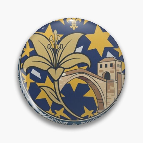 Item preview, Bosnian Fleur-de-lis T-shirt Golden Lily Pride designed and sold by ZXSTORE.