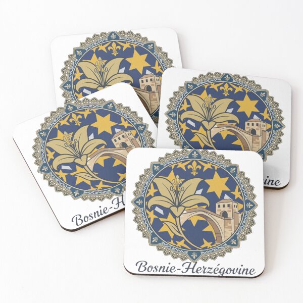 Item preview, Bosnian Fleur-de-lis T-shirt Golden Lily Pride designed and sold by ZXSTORE.