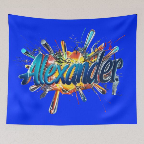 Item preview, Alexander Graffiti Name Art – Bold Urban Street Style designed and sold by AlexLineArt.