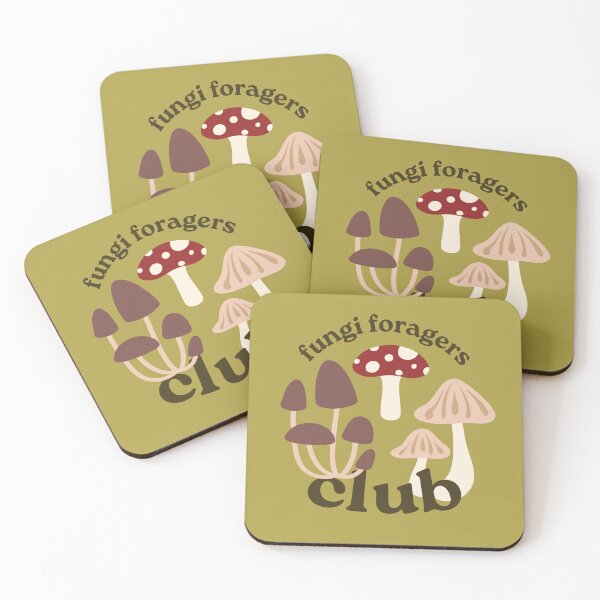 Item preview, fungi foragers club designed and sold by cozy creatures council.