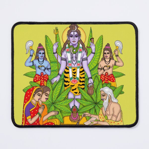 Item preview, Lord Shiva Digital Painting | Mahadev Spiritual Wall Art, Hindu God Meditation Artwork designed and sold by Harshit_Digital_Arts.
