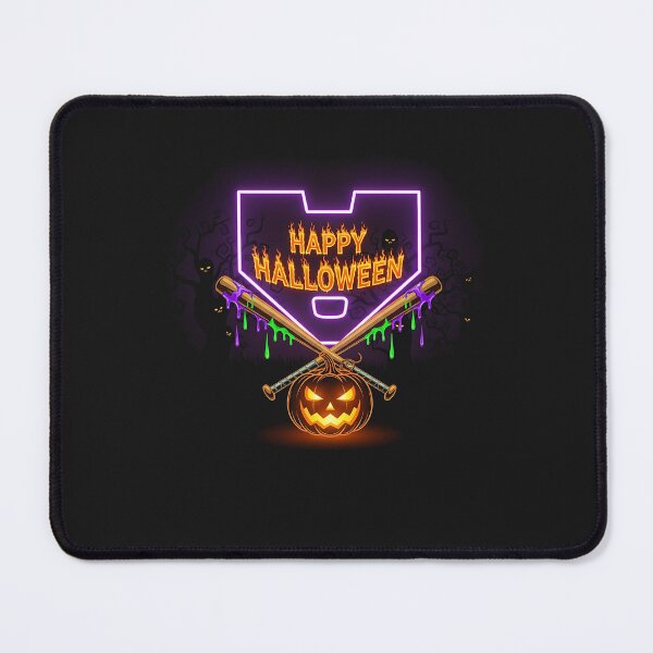 Item preview, Halloween Pumpkin Baseball Crossed Bats Dripping Horror  designed and sold by diyoor.