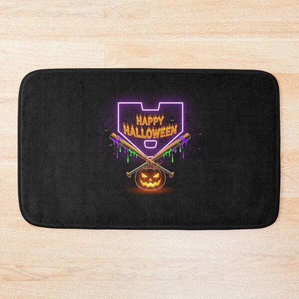 Item preview, Halloween Pumpkin Baseball Crossed Bats Dripping Horror  designed and sold by diyoor.