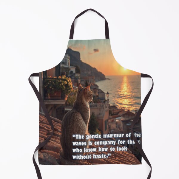 Item preview, Gato en Compañía de las olas al atardecer designed and sold by ART-WORLD-VIMO.