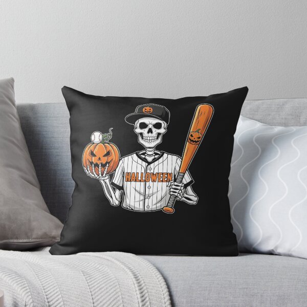 Item preview, Halloween Skeleton Baseball with Pumpkin designed and sold by diyoor.
