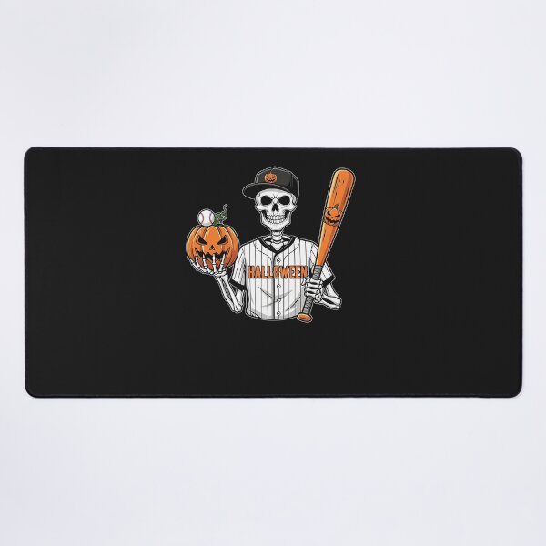 Item preview, Halloween Skeleton Baseball with Pumpkin designed and sold by diyoor.