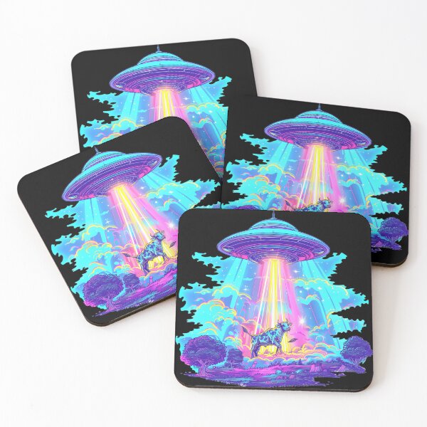 Item preview, Cosmic Cow Abduction designed and sold by TheDuckprints.