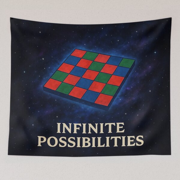 Item preview, Cosmic Montessori Checkerboard – Infinite Possibilities designed and sold by MforMontessori.