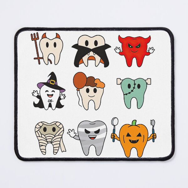 Item preview, Halloween Teeth Characters Dressed as Spooky Creatures designed and sold by ArtfulWeave.