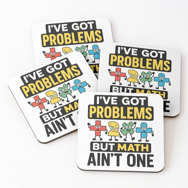 Item preview, I’ve Got Problems But Math Ain’t One – Funny Teacher Math Cartoonmath  designed and sold by GoodsandGiggles.