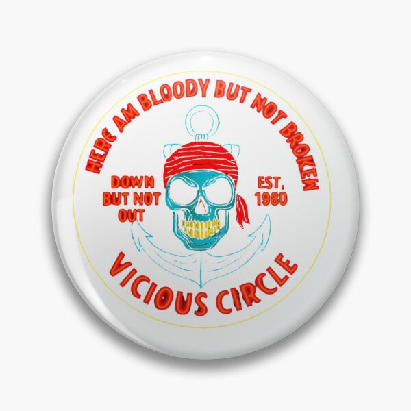 Item preview, Haunted Honor – Vicious Circle – Rebel Emblem - Skull & Anchor Halloween Classic T-Shirt designed and sold by inkfluenceart.