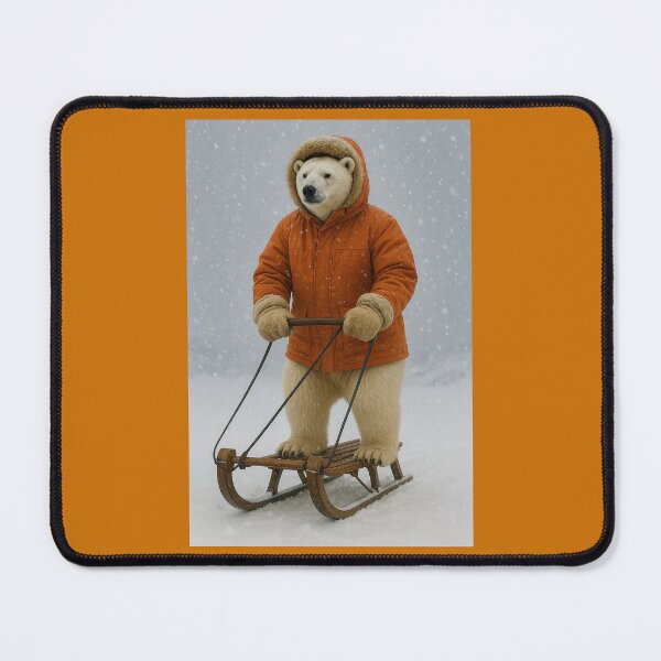 Item preview, Polar Bear Loves Sledding designed and sold by Tridentulus.