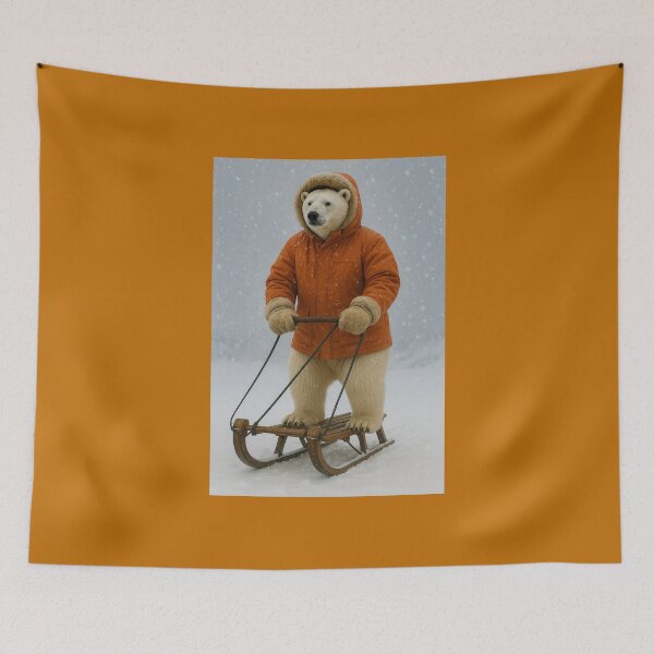 Item preview, Polar Bear Loves Sledding designed and sold by Tridentulus.
