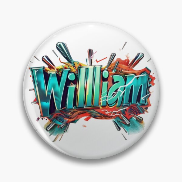 Item preview, William Graffiti Name Art – Bold Colorful Urban Design designed and sold by AlexLineArt.