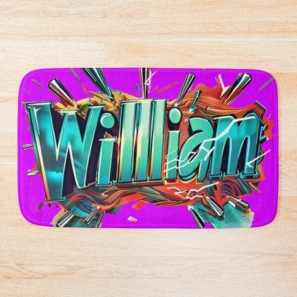 Item preview, William Graffiti Name Art – Bold Colorful Urban Design designed and sold by AlexLineArt.