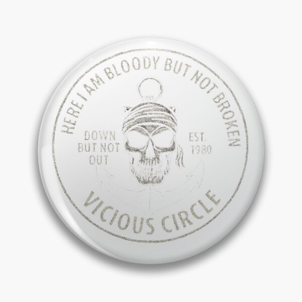 Item preview, Haunted Honor – Vicious Circle – Rebel Emblem - Skull & Anchor Halloween Classic T-Shirt designed and sold by inkfluenceart.