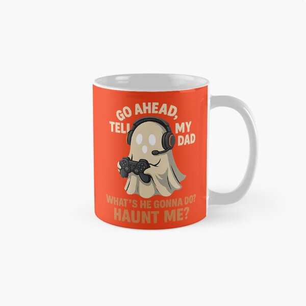 Item preview, Funny Gamer Ghost – Go Ahead Tell My Dad Haunt Me designed and sold by LunaSpellStudio.