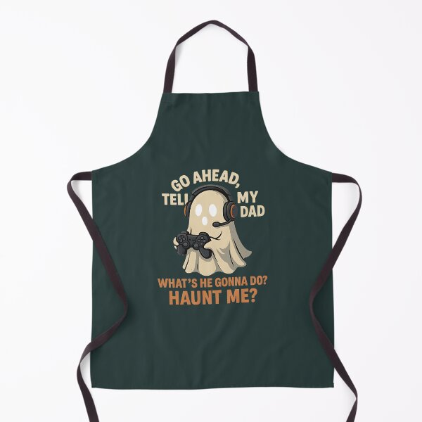 Item preview, Funny Gamer Ghost – Go Ahead Tell My Dad Haunt Me designed and sold by LunaSpellStudio.