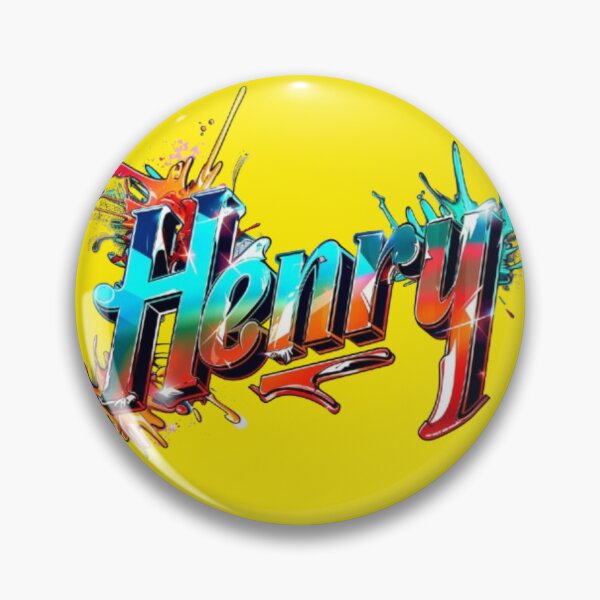 Item preview, Henry Graffiti Name Art – Vibrant Urban Street Design designed and sold by AlexLineArt.