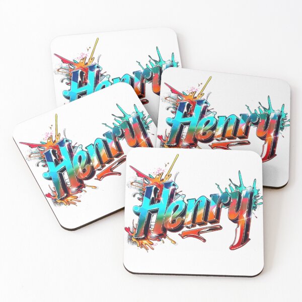 Item preview, Henry Graffiti Name Art – Vibrant Urban Street Design designed and sold by AlexLineArt.