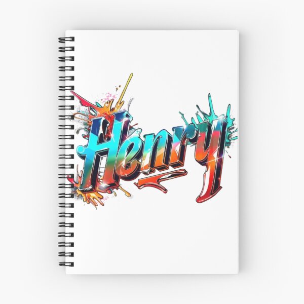 Item preview, Henry Graffiti Name Art – Vibrant Urban Street Design designed and sold by AlexLineArt.