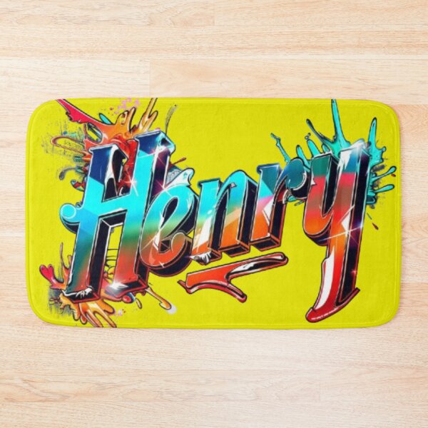 Item preview, Henry Graffiti Name Art – Vibrant Urban Street Design designed and sold by AlexLineArt.