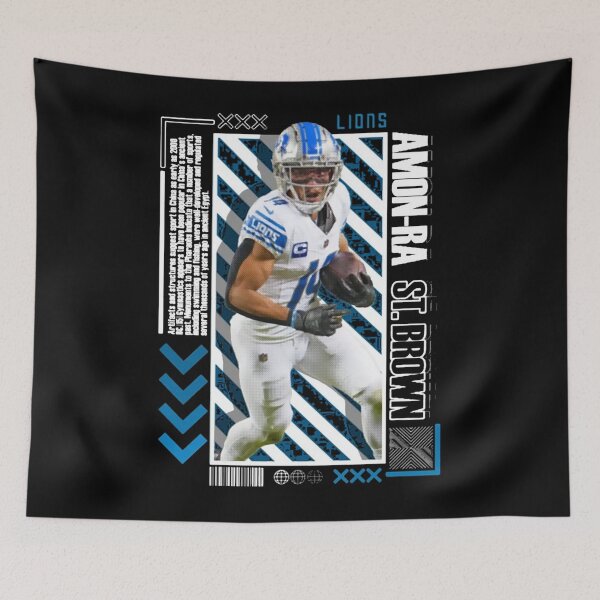 Item preview, Amon sport Ra St. Brown Football Paper Lions designed and sold by armel-aettiford.