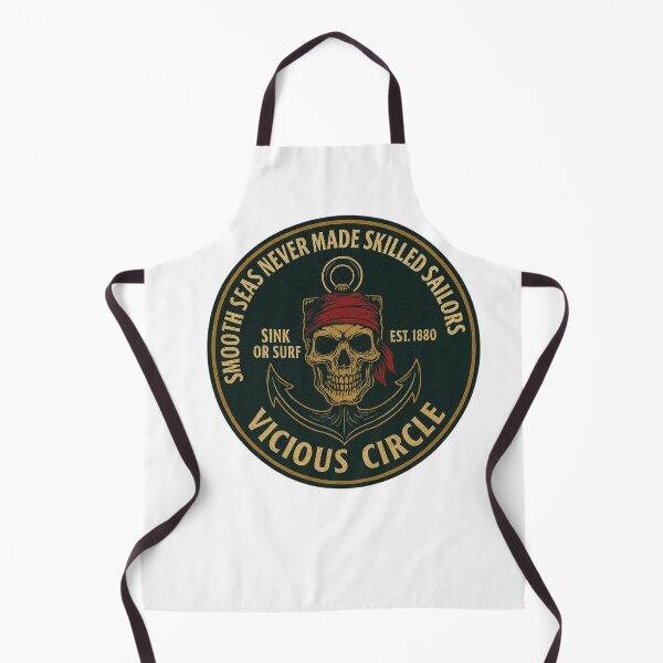 Item preview, Haunted Honor – Vicious Circle – Rebel Emblem - Skull & Anchor Halloween Classic T-Shirt designed and sold by inkfluenceart.