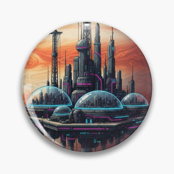 Item preview, Jupiter Futuristic Seal - Cyberpunk City designed and sold by Alchemy Void.